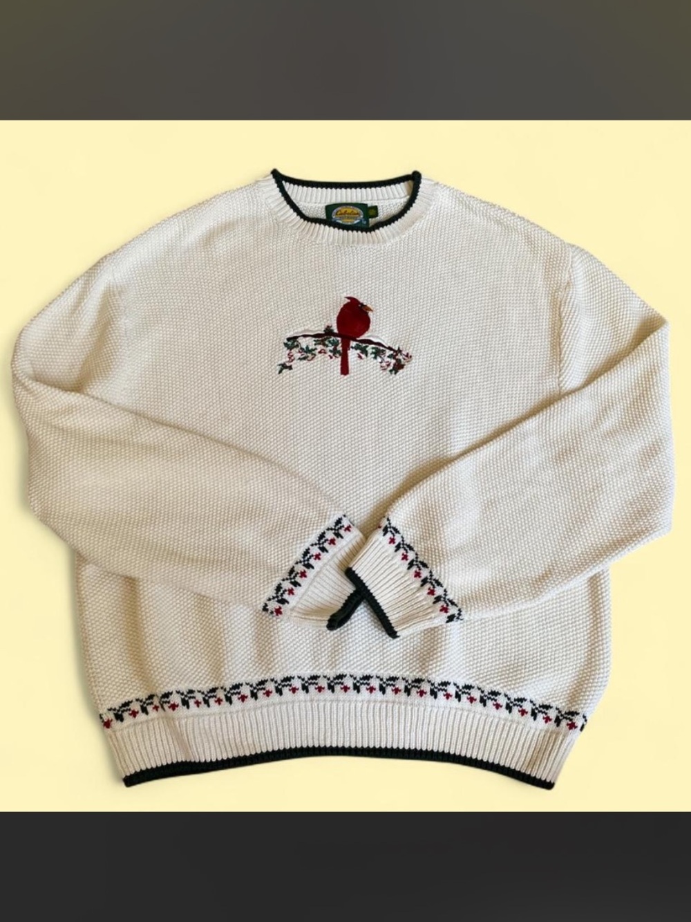 Vintage Cabela’s cardinal sweater